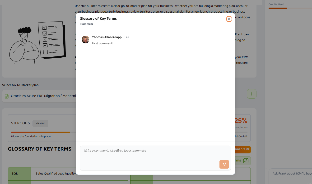 Collect feedback in place
