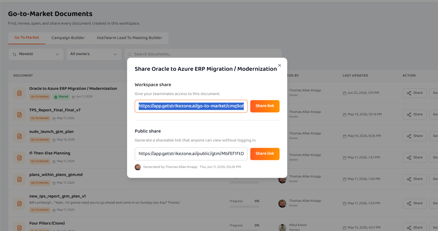 Share documents your way
